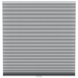LeenBakker-FenstrPlissgordijnSingaporeDubbel45mmLichtdoorlatend-Donker20515-Polyester-Grijs-120x10x10Cm