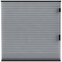 LeenBakker-FenstrPlissgordijnSeattleDubbel25mmLichtdoorlatend-Antraciet20711-Polyester-Grijs-120x10x10Cm