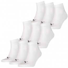 PumaQuarterSokkenWit9-pack-4749