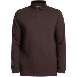PoloShirtLangeMouwBarbourEssentieelpiqupoloshirtmetlangemouwenentartan
