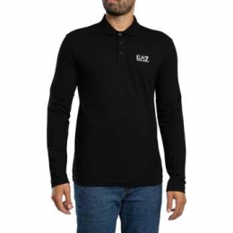 PoloShirtLangeMouwEmporioArmaniEA7Poloshirtmetlangemouwenenborstlogo