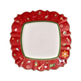 VilleroyBochDinerbordToyapossDelight-Rood-28x28cm
