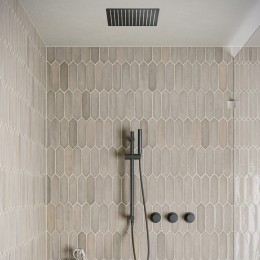 SaniclearPlusinbouwregendouchemetinbouwdouchekop30x30cmglijstangenstaafhanddouchezwartmat