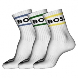 BOSS3stuksRibStripeCCSockActie