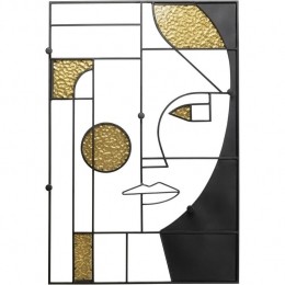 WandKapstokArtFacevrouw90x60cmKareDesign