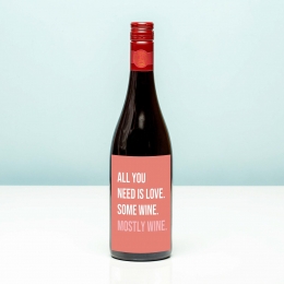 WijnflesAllyouneedislove-RoodMerlot