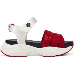 SandalenEdHardyOverlapsandalredwhite