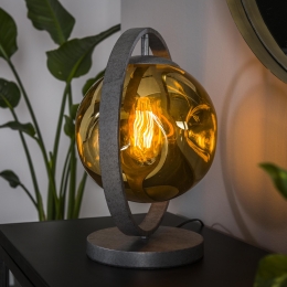 LifestyleFurnTafellampSylvana39cm-OudZilver