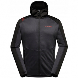 FleeceJackLaSportivaUpendoHoodyML67900322CarbonCherryTomato