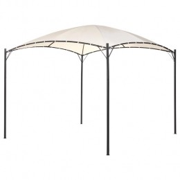 Beliani-VOMERO-Tuinpaviljoen-Beige-Staal