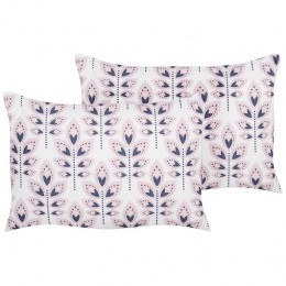 Beliani-TORRETTA-Sierkussensetvan2-Crme-40x60cm-Polyester