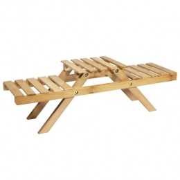 QUVIOPlantenstandaardmet3planken-Bamboe