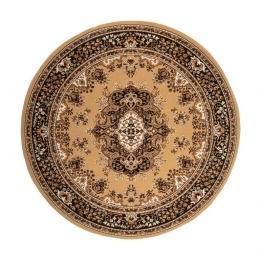 Interieur05VloerkleedBruinRond-Perzisch-Retro-Nain-230cm