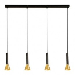SearchlightSignalHanglamp4-lichts-ZwartGoud