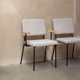 ZuiverEetkamerstoelFellowMetarmleuning-OffWhite