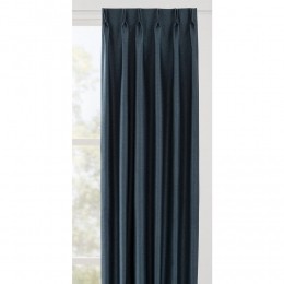 LeenBakker-GordijnstofVivian-Donker-Polyester-Blauw-B140Cm