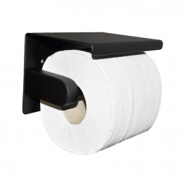 ToiletrolhouderWiesbadenBrushMatZwart