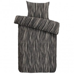 LeenBakker-EasyDekbedovertrekMilaan-Antraciet-140x200220Cm-KatoenPolyester-Grijs