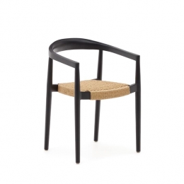 KaveHome-Ydaliastapelbarestoelinmassiefteakhoutmetzwarte
