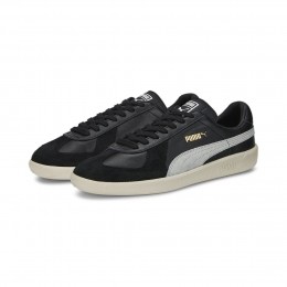 PUMAArmyTrainerSneakersZwartLichtgrijsGoudWit