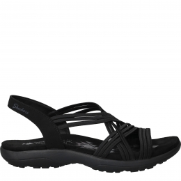 SkechersReggaeSlimSimplyStretchSandalenDamesZwart