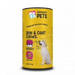 ExcellentPetsSkinandCoatChews-120stuks