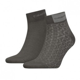 CalvinKlein2stuksBadgeQuarterMenSockActie