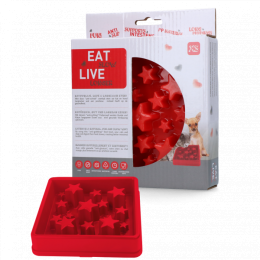 EatSlowLiveLongerStarRedXS