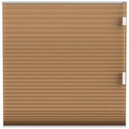 LeenBakker-FenstrPlissgordijnMontrealDubbel25mmLichtdoorlatend-Tabak30952-Polyester-Bruin-120x10x10Cm