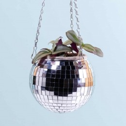 Hangendediscobalbloempot