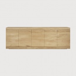 EthnicraftDressoirBurgerGeoliedEikenhout250cm-Naturel
