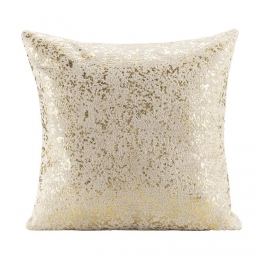 LeenBakker-SierkussenFiline-Zandgoud-45x45Cm-Polyester-WitGoudkleurig