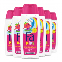 6xFaDouchegelShampooKidsSurfingMermaid250ml