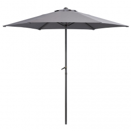 LeenBakker-ParasolBlanca-Antraciet-250Cm-PolyesterAluminium-Grijs