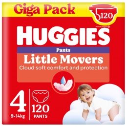 HuggiesLittleMoversLuierbroekjesMaat49-14kg120stuks