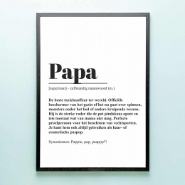 GepersonaliseerdeposterWoordenboekpapaA2formaat