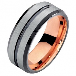 MendesherenringWolfraamRoseVerguldMatZilver8mm-18mm