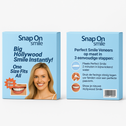 HuismerkSnaponHollywoodSmile-DirectStralendeTandenzonderTandartsBoven-enOnderkaak
