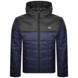 DonsjasLacosteWater-RepellentQuiltedPufferJacketNavyBlack