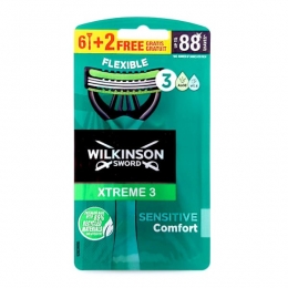 WilkinsonWilkinsonXtreme3SensitiveComfortWegwerpscheermesjes-8stuks