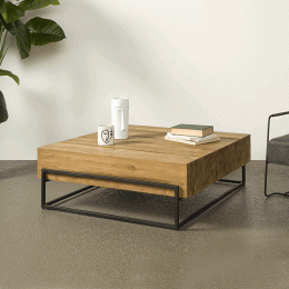 TowerLivingSalontafelMassaTeak108x108cm-Bruin-Vierkant