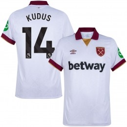 WestHamUnited3eShirt2024-2025Kudus14-M
