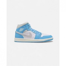 HogeSneakersNikeJordan1MidDarkPowderBlueWhiteSailNeutralGreyWomens