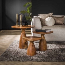 LifestyleFurnRondeSalontafelKalilahAcaciahoutSetvan3stuks-Massiefacacianaturel