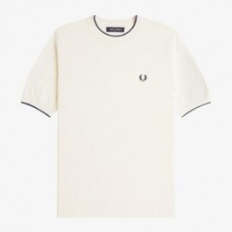 T-shirtFredPerryTEXTUREFRONTKNITTEDT-SHI