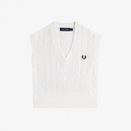 VestFredPerryCABLEKNITTANK