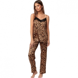 PyjamasnachthemdenAdmasPyjamabroeksatijnhemdjeGlamLeopard