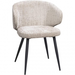 LeenBakker-EetkamerstoelDemi-Stof-Beige-57x57x78Cm