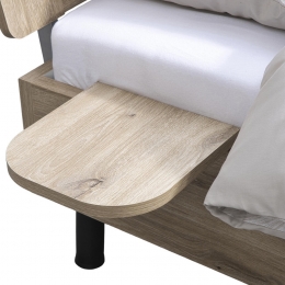 LeenBakker-BedplankjeNova-Eikenkleur-2Stuks-Spaanplaat-Bruin-30x22x298Cm