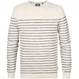 SweaterPetrolIndustriesTruiPalmStreepEcru